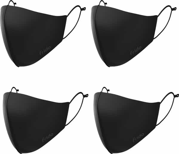 Frido Ultimate Copper Mask For Kids|Reusable|Super Breathable|Ear Loops|Age Group 5-7|Pack Of 4