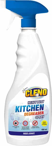 Cleno Kitchen Cleaner Spray Cleans Sticky Dirt From Gas Stove/Kitchen Sink/Kitchen Slab - 450Ml