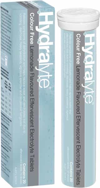 Hydralyte Effervescent Electrolyte Tablets | Adults | Lemonade | 20 Tablets