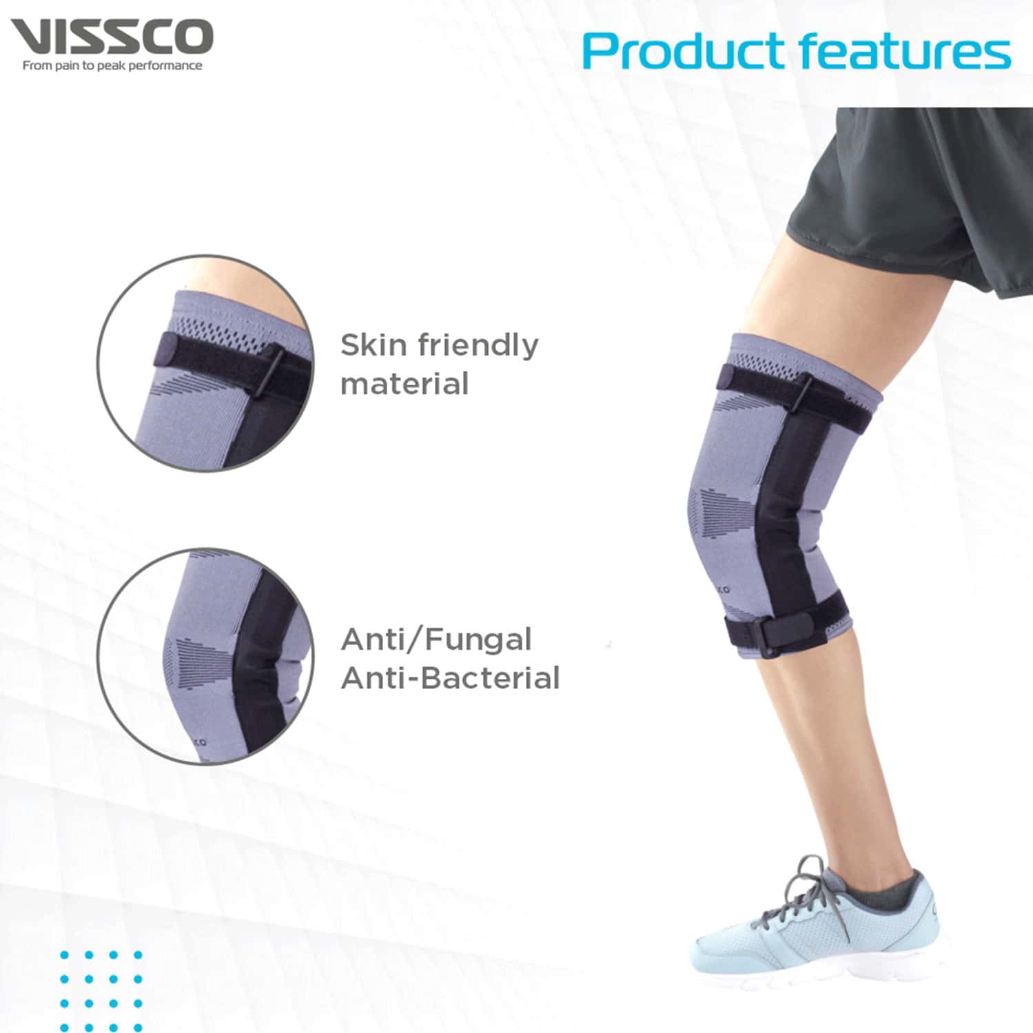 Buy VISSCO HINGED KNEE CAP KNEE JOINT WITH MEDIOLATERAL HINGES