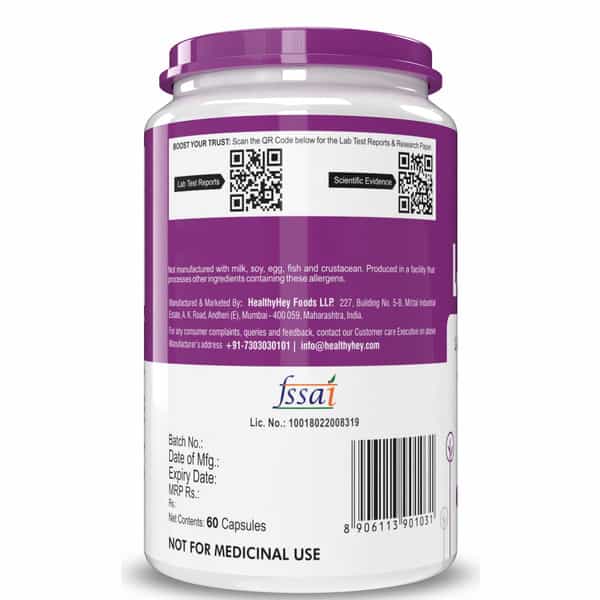 Healthyhey Nutrition L-Cysteine 60 Capsules