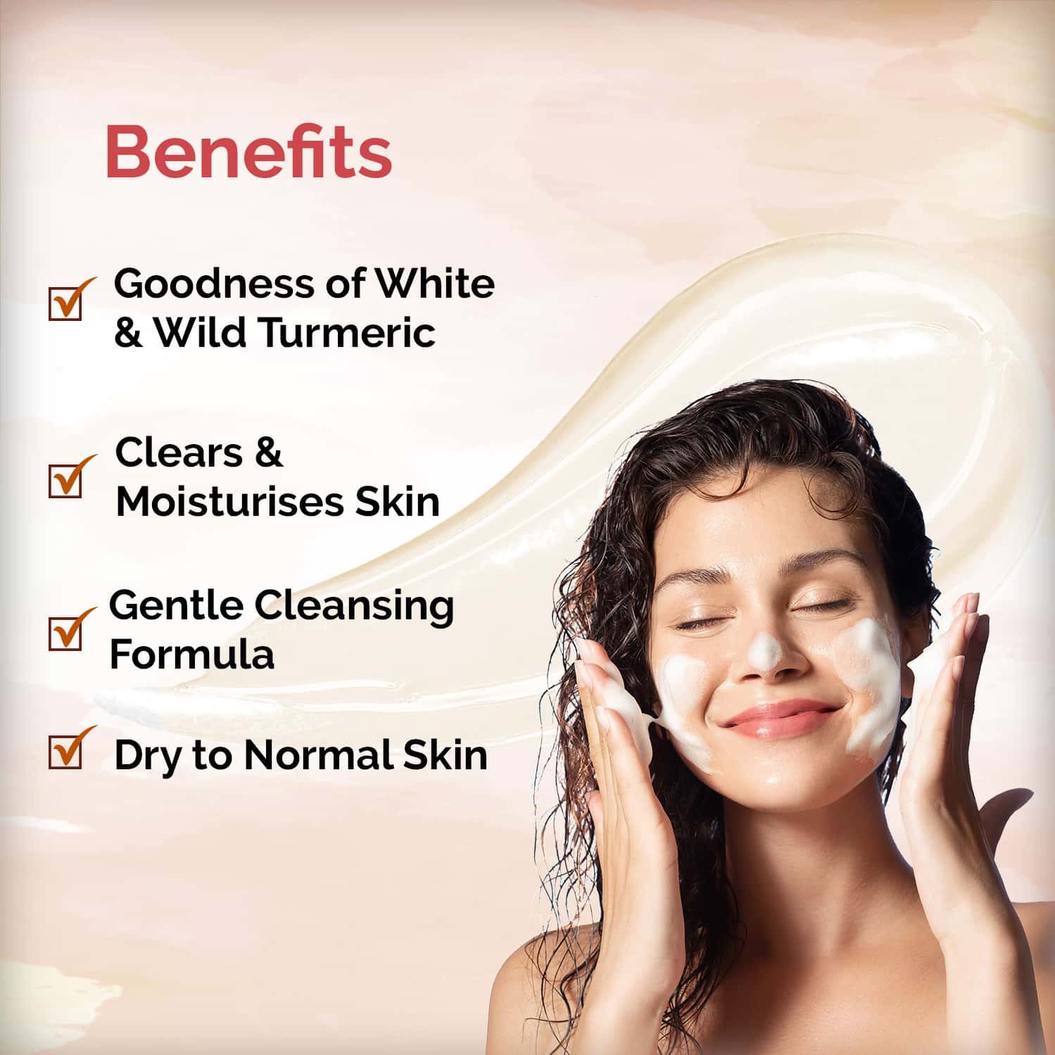 Buy MEERA WHITE & WILD TURMERIC FACE WASH,FOR CLEAR & MOISTURIZED SKIN