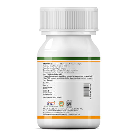 Inlife Calcium Magnesium Zinc Vitamin D B12 K2 & Folic Acid Supplement | Bone & Joint Support - 60n