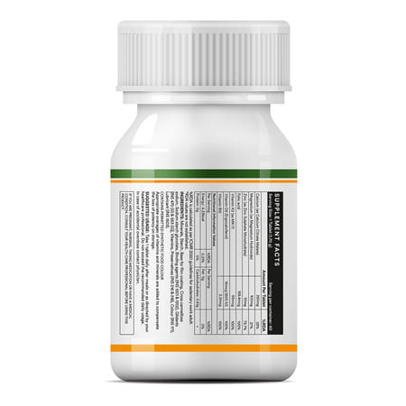 Inlife Calcium Magnesium Zinc Vitamin D B12 K2 & Folic Acid Supplement | Bone & Joint Support - 60n