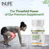 Inlife Calcium Magnesium Zinc Vitamin D B12 K2 & Folic Acid Supplement | Bone & Joint Support - 60N