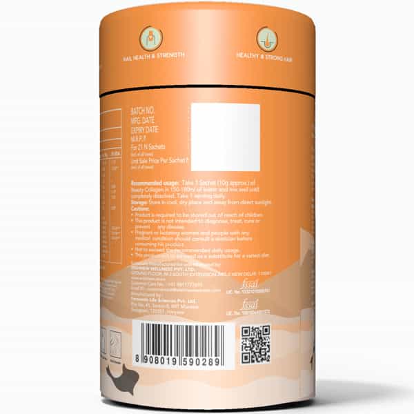 Wishnew Wellness Beauty Collagen Complex Radiant Hair, Skin&Nails 21 Sachets With Collagen Pack Of 2