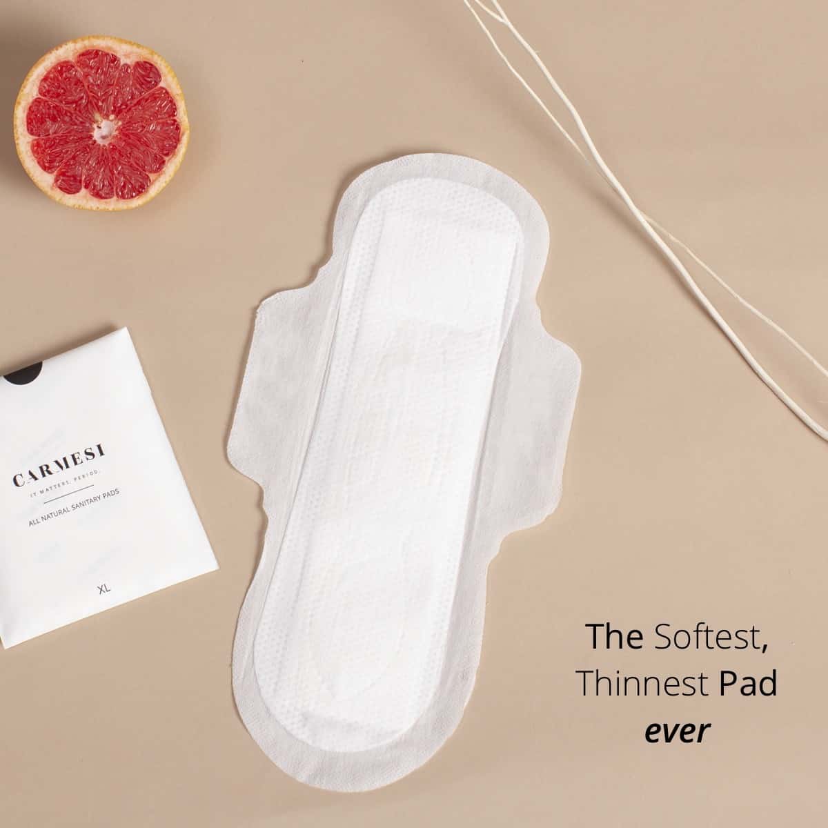 Buy Carmesi All Natural Sanitary Pads Packet Of 10 (Size Xl) Online at