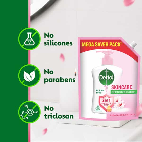 Dettol Ph Balanced Liquid Handwash Refill Skincare 1500 Ml