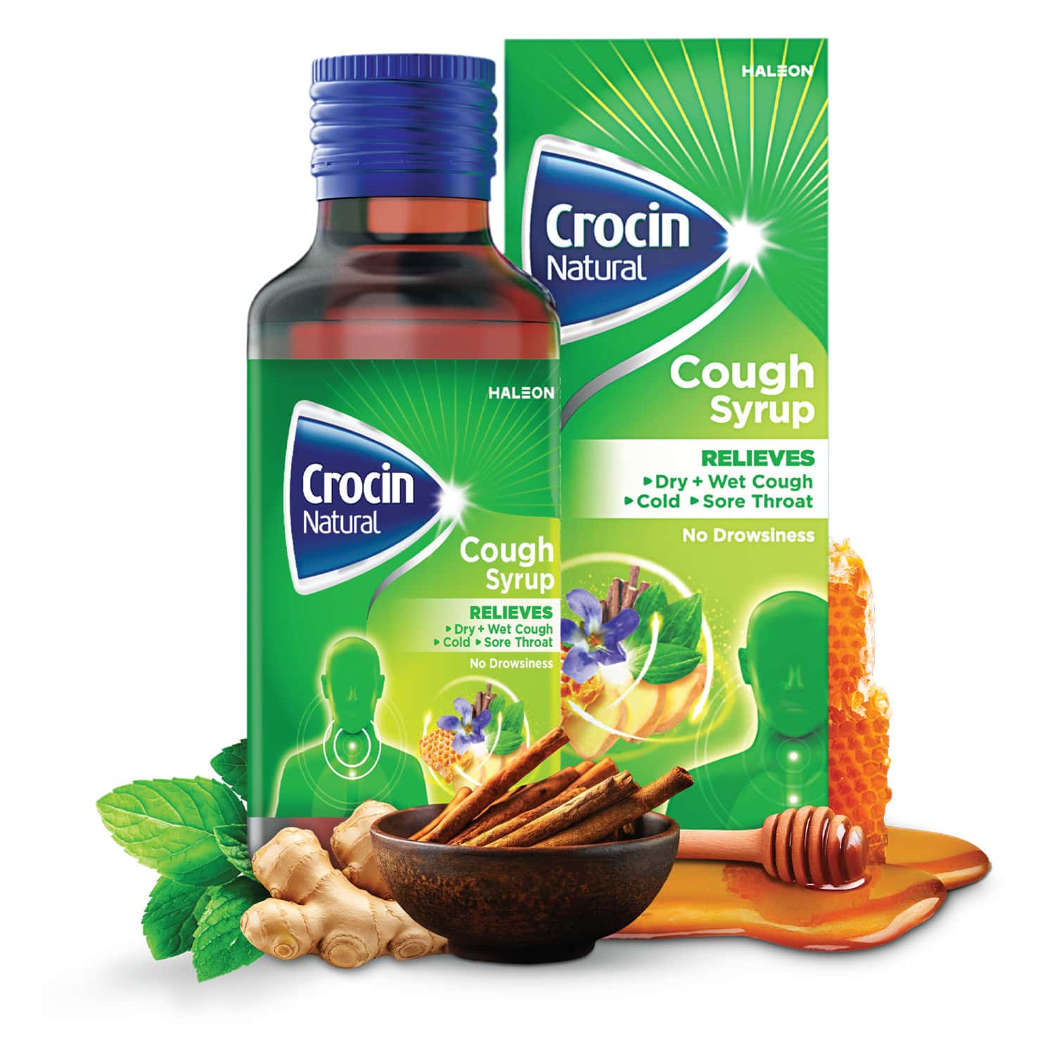 Crocin Natural Cough Syrup 100 Ml