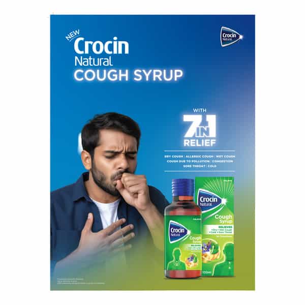 Crocin Natural Cough Syrup 100 Ml