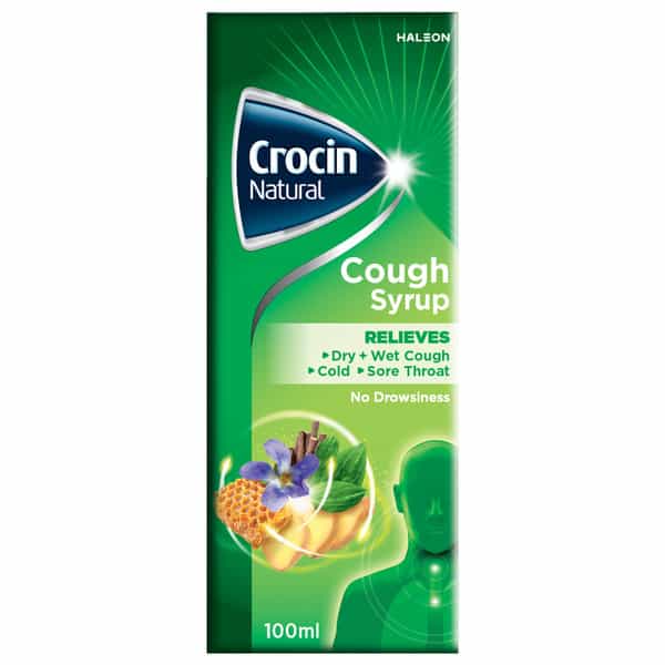 Crocin Natural Cough Syrup 100 Ml