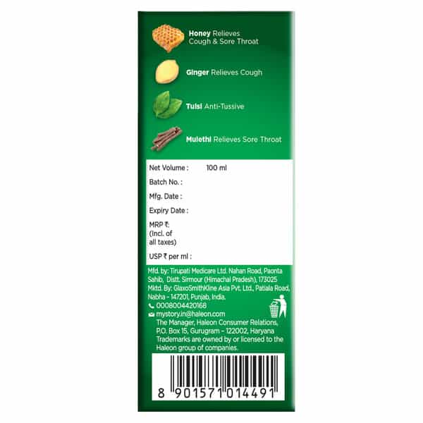 Crocin Natural Cough Syrup 100 Ml