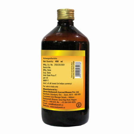 Baidyanath Ashwagandharista | Bottle | 450 Ml