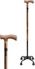 Besafe Forever Walking Stick 4 Leg For Patients | Adjustable | Aluminum | Bronze