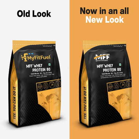 Myfitfuel Mff Whey Protein 80 | 1 Kg | 30 Servings (Cafe Mocha)| Whey Protein Concentrate