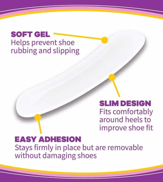 Dr. Scholl Stylish Step Gel Heel Liners | 1 Pair - One Size Fits All