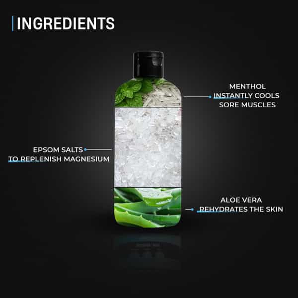Upurfit Epsom Salts Infused Body Wash Shower Gel For Workout Recovery Relaxation & Rejuvenate 300Ml