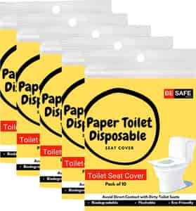Besafe Forever Disposable Paper Toilet Seat Cover 50 Sheets Yellow