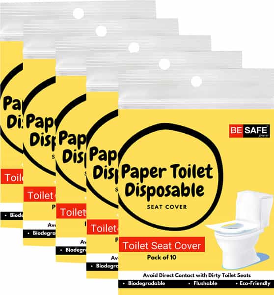 Besafe Forever Disposable Paper Toilet Seat Cover 50 Sheets Yellow