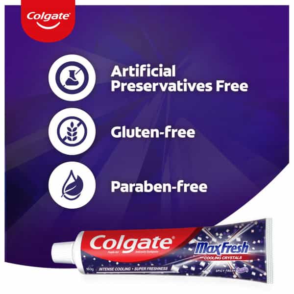 Colgate Maxfresh 320G (160G X 2 | Pack Of 2) Purple Gel Paste With Menthol For Super Fresh Breath