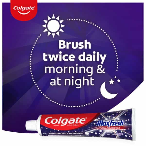 Colgate Maxfresh 320G (160G X 2 | Pack Of 2) Purple Gel Paste With Menthol For Super Fresh Breath