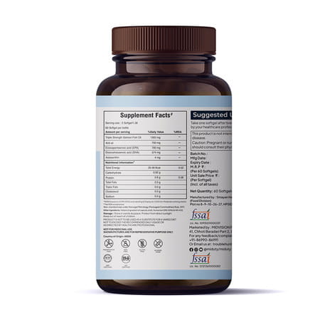 Miduty Krill Omega Complex - Omega 3 - Epa & Dha - Heart & Brain Health - Astaxanthin - 60 Softgels