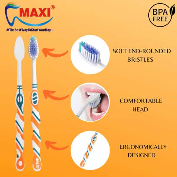 Maxi 1 Number Toothbrush (Buy 1 Get 1 Free)