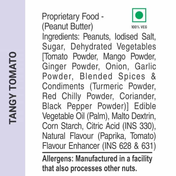 Max Protein Peanut Spread - Tangy Tomato [340 Gm] - Pack Of 1