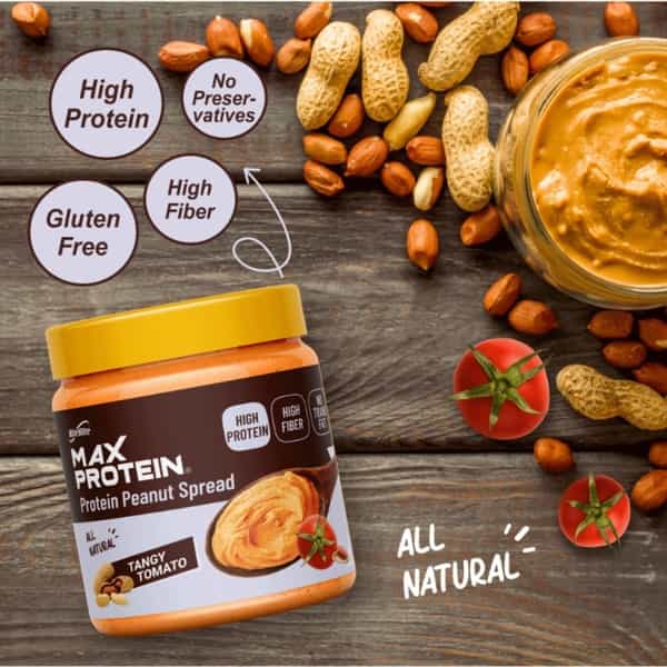 Max Protein Peanut Spread - Tangy Tomato [340 Gm] - Pack Of 1