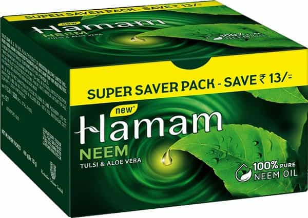 Hamam Neem Tulsi And Aloevera Soap Bar 3 X 150 G