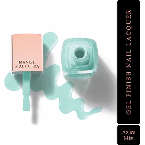 Manish Malhotra Beauty By Myglamm Gel Finish Nail Lacquer-Pastel-Azure Mist