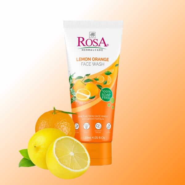 Rosa Face Wash Lemon & Orange I Refreshed And Enhances Your Skin Complexion I Set Of3 - 120Ml Each