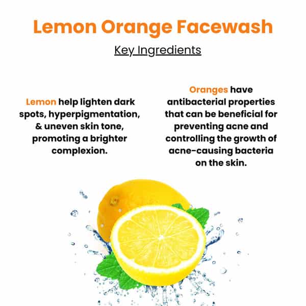 Rosa Face Wash Lemon & Orange I Refreshed And Enhances Your Skin Complexion I Set Of3 - 120Ml Each