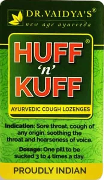 Dr. Vaidya's Huff N Kuff Lozenges 50'S