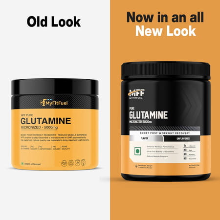 Myfitfuel Pure Glutamine (.44 Lbs) 200 Gm | Orange| Amino Acid