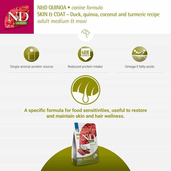 Farmina N&D Quinoa Skin & Coat Adult Dog Food | 2.5Kg