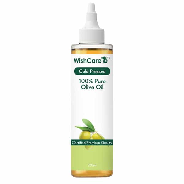 Wishcare 100% Pure Cold Pressed Olive Oil For Healthy Hair And Glowing Skin (200Ml)