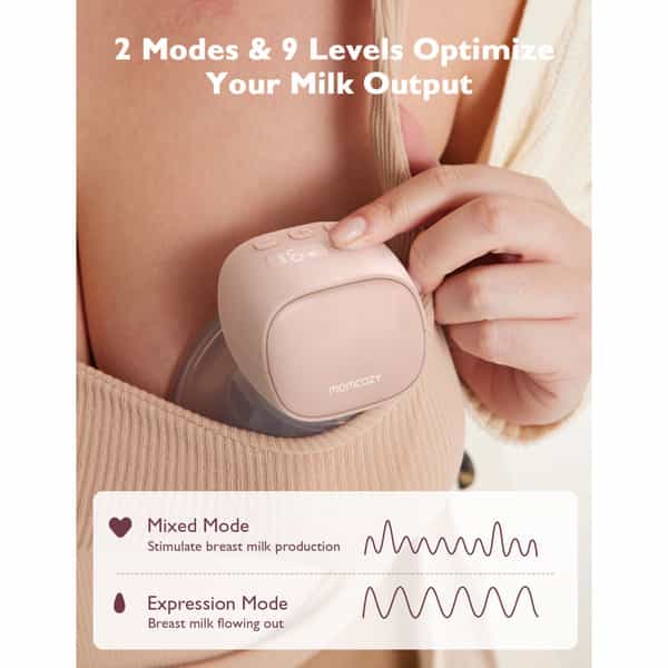 Momcozy Breast Pump S9 Double Pink