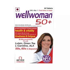 Wellwoman 50+ - Health Supplements (26 Vitamins And Minerals) With Wellman 30 Tablet Free