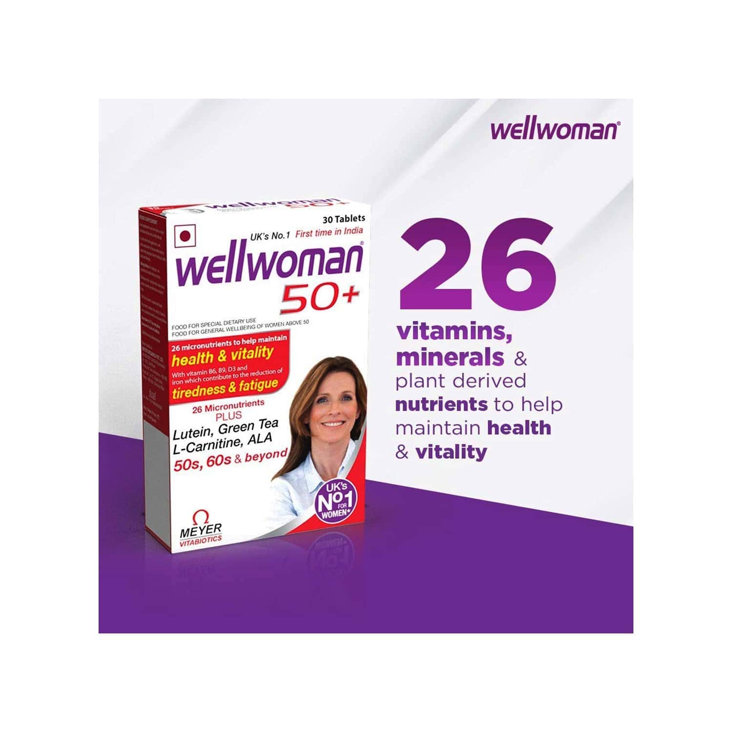 Buy Wellwoman 50+ Health Supplements (26 Vitamins And Minerals) With