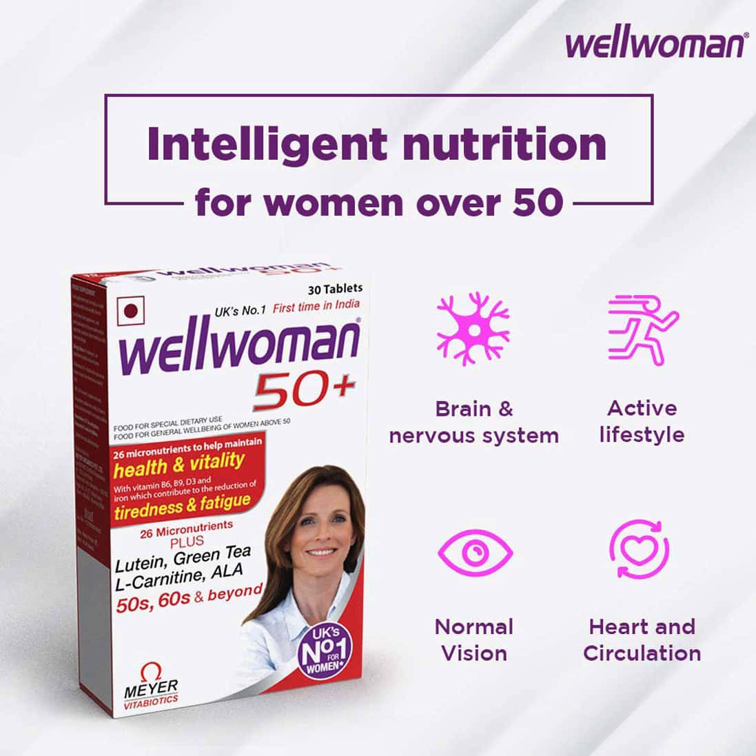 Buy WELLWOMAN 50+ HEALTH SUPPLEMENTS (26 VITAMINS AND MINERALS) WITH