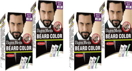 Bigen Men'S Beard Color Natural Black B101 40g (Pack Of 4)