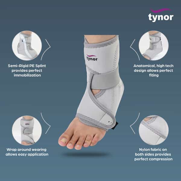 Tynor J 12 Ankle Support Neoprene Size Universal