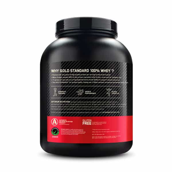 Optimum Nutrition (On) Gold Standard 100% Whey Protein Mocha Cappuccino Flavour 5 Lbs 2.27Kg Powder