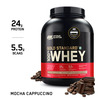 Optimum Nutrition (On) Gold Standard 100% Whey Protein Mocha Cappuccino Flavour 5 Lbs 2.27Kg Powder