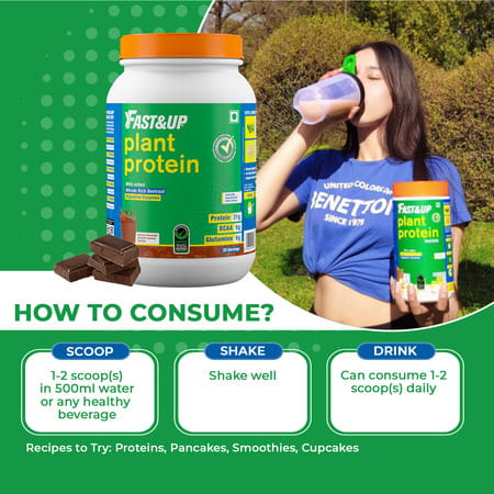 Fast&Up Vegan Plant Protein -31g Protein (Chocolate)