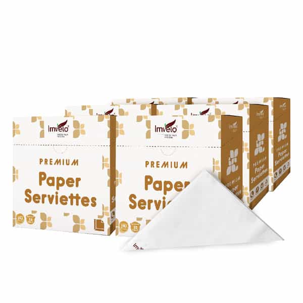Imvelo 2-Ply Paper Napkin|Pack Of 6|50 Pulls Each|Highly Absorbent|Ultra Soft & Oba Free Serviettes
