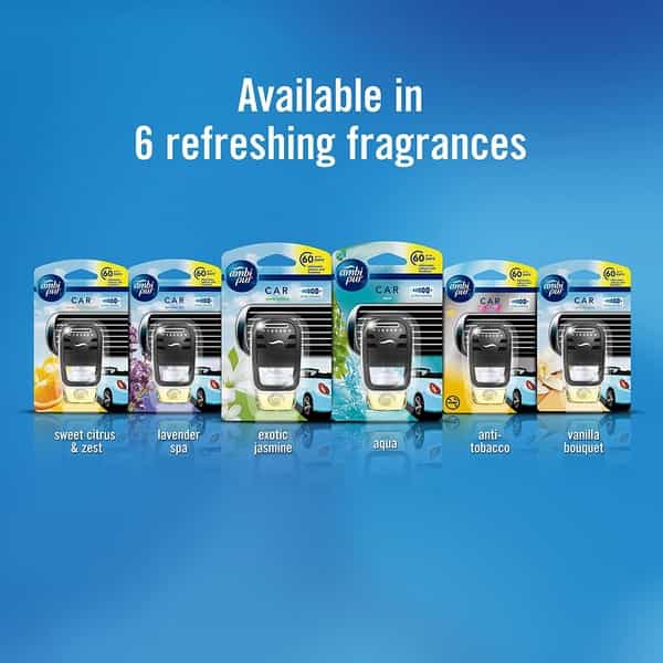 Ambi Pur Sweet Citrus And Zest Car Air Freshener Refill - 7.5Ml