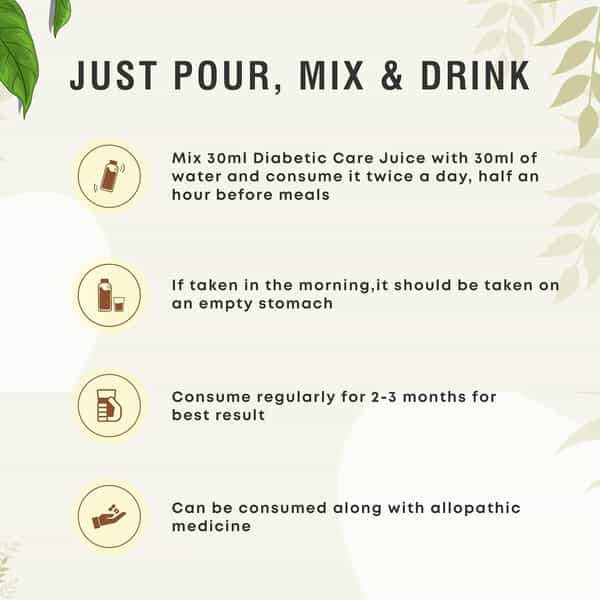 Four Seasons Diabetic Care Juice 1L | Manage Blood Sugar | Neem | Karela | Jamun | Amla 11+ Herbs