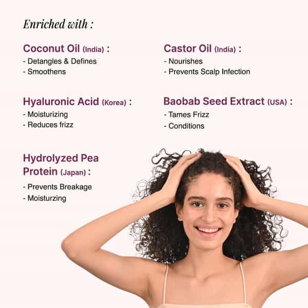 Bare Anatomy Curl Defining Shampoo | Curl Retention & 2X Frizz Protection |Women & Men-250Ml